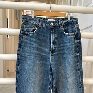 Zara Blue Straight Leg Jeans